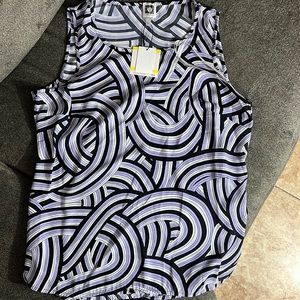 NWT Anne Klein Purple Blouse